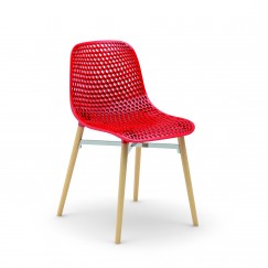 Designová stolička Next na bukovej podnoži