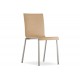 Elegantní dřevěná židle hranatého designu Kuadra 1321