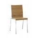 Elegantní dřevěná židle hranatého designu Kuadra 1321